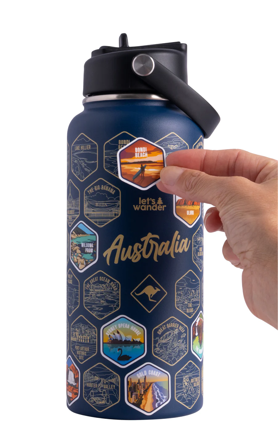 Australia Water Bottle + Sticker Set - Image 16