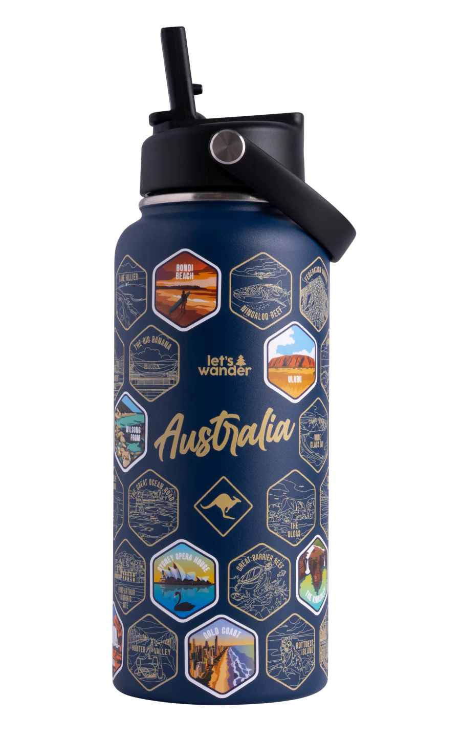 Australia Water Bottle + Sticker Set - Image 17