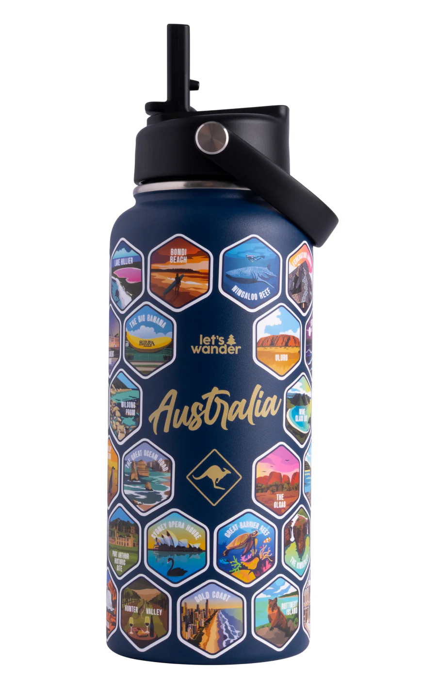 Australia Water Bottle + Sticker Set - Image 18