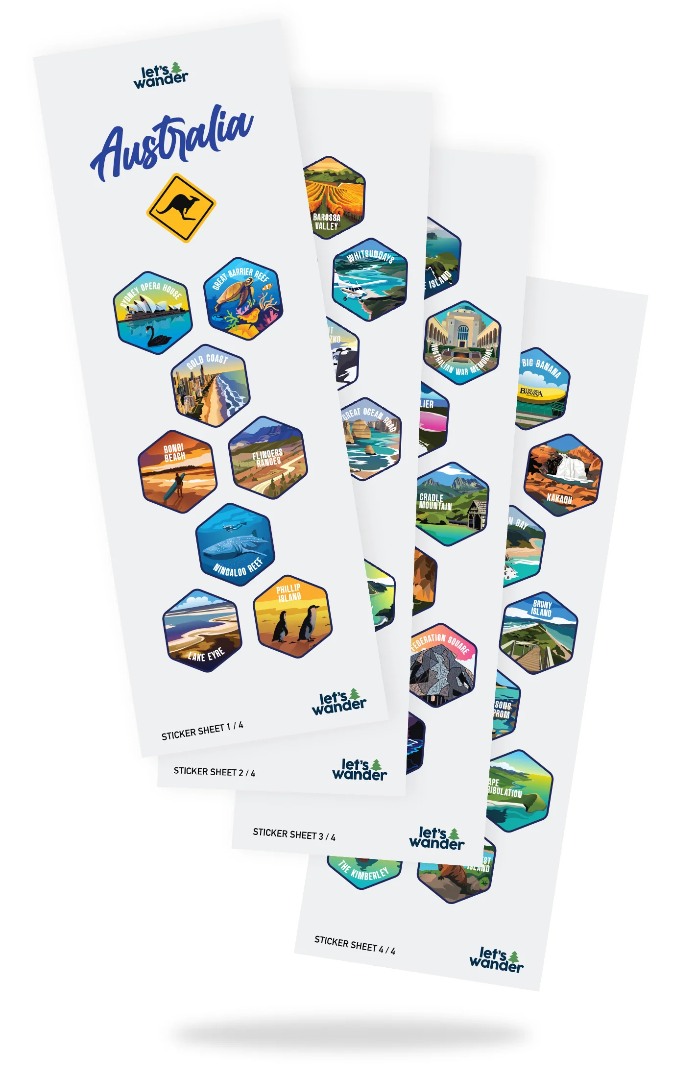 Australia Water Bottle + Sticker Set - Image 24