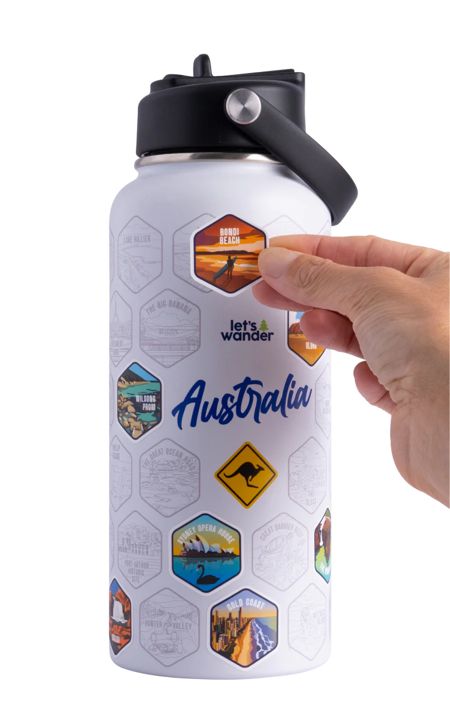 Australia Water Bottle + Sticker Set - Image 27