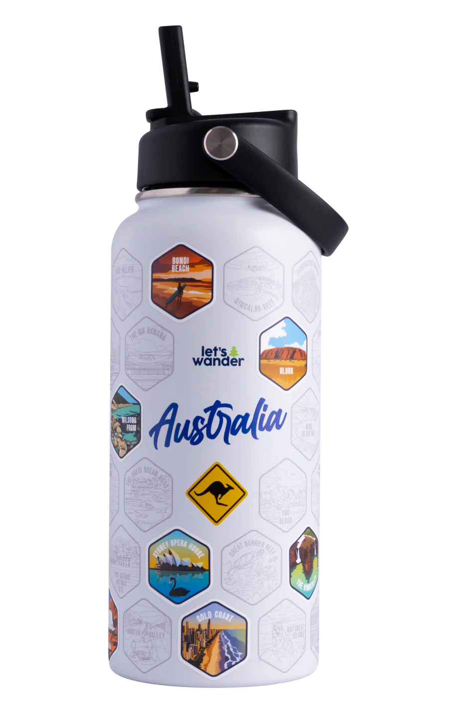Australia Water Bottle + Sticker Set - Image 28
