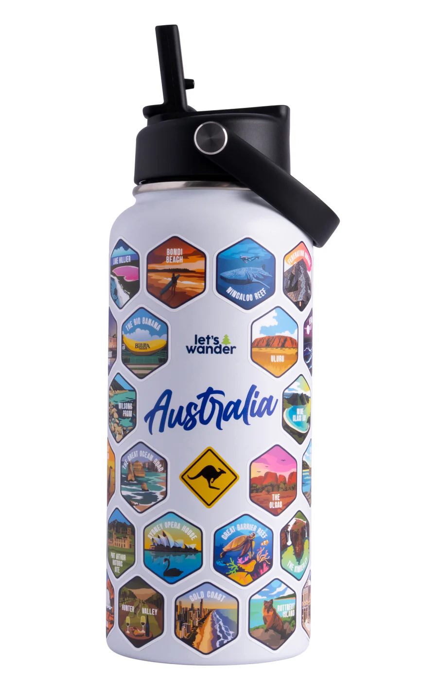 Australia Water Bottle + Sticker Set - Image 29