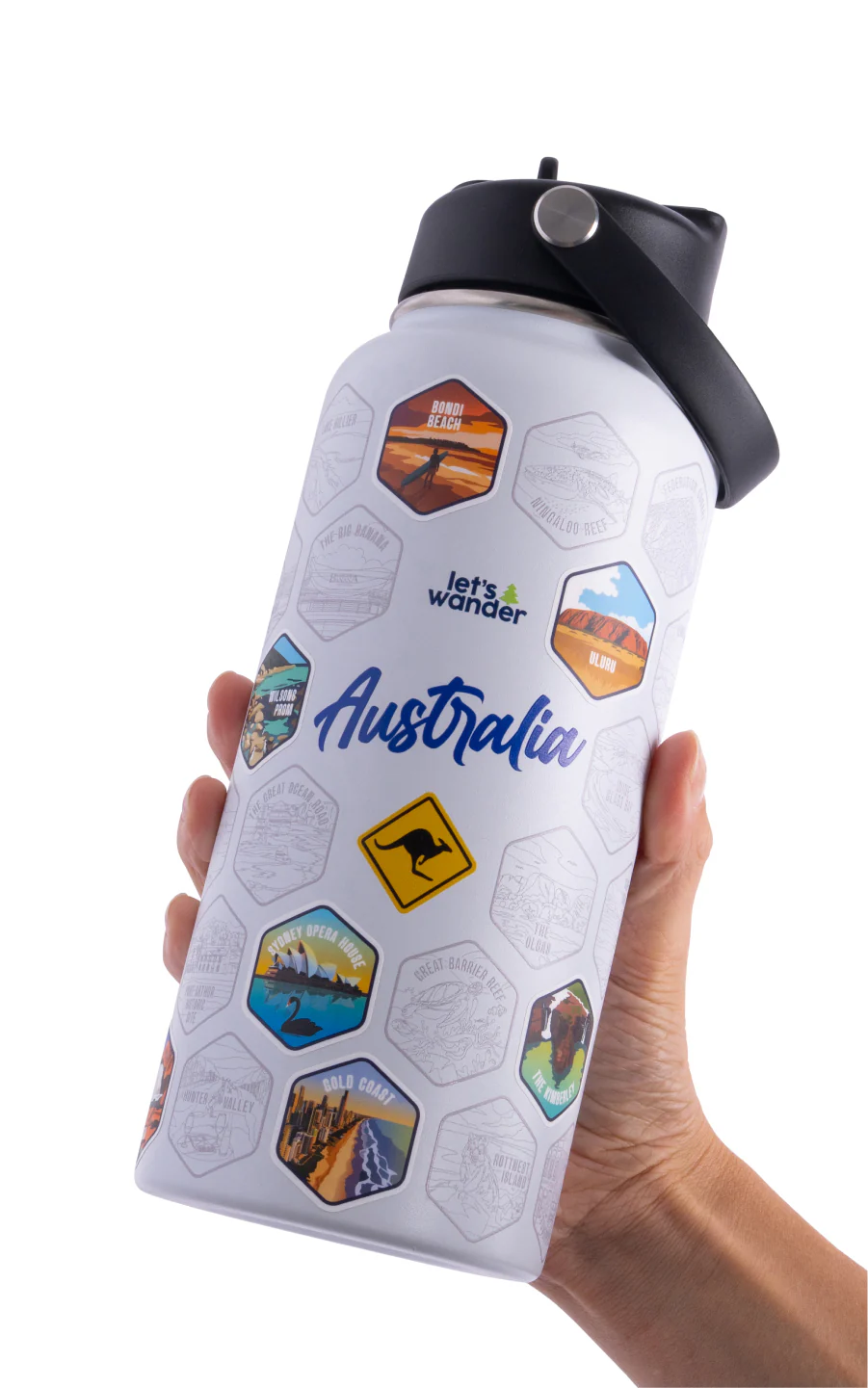 Australia Water Bottle + Sticker Set - Image 31