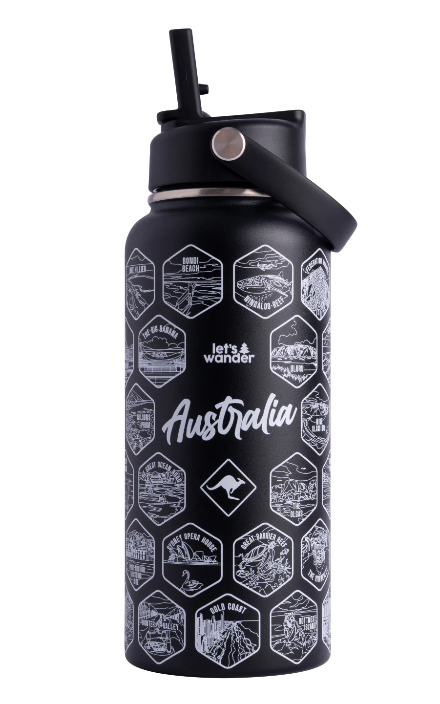 Australia Water Bottle + Sticker Set - Image 4