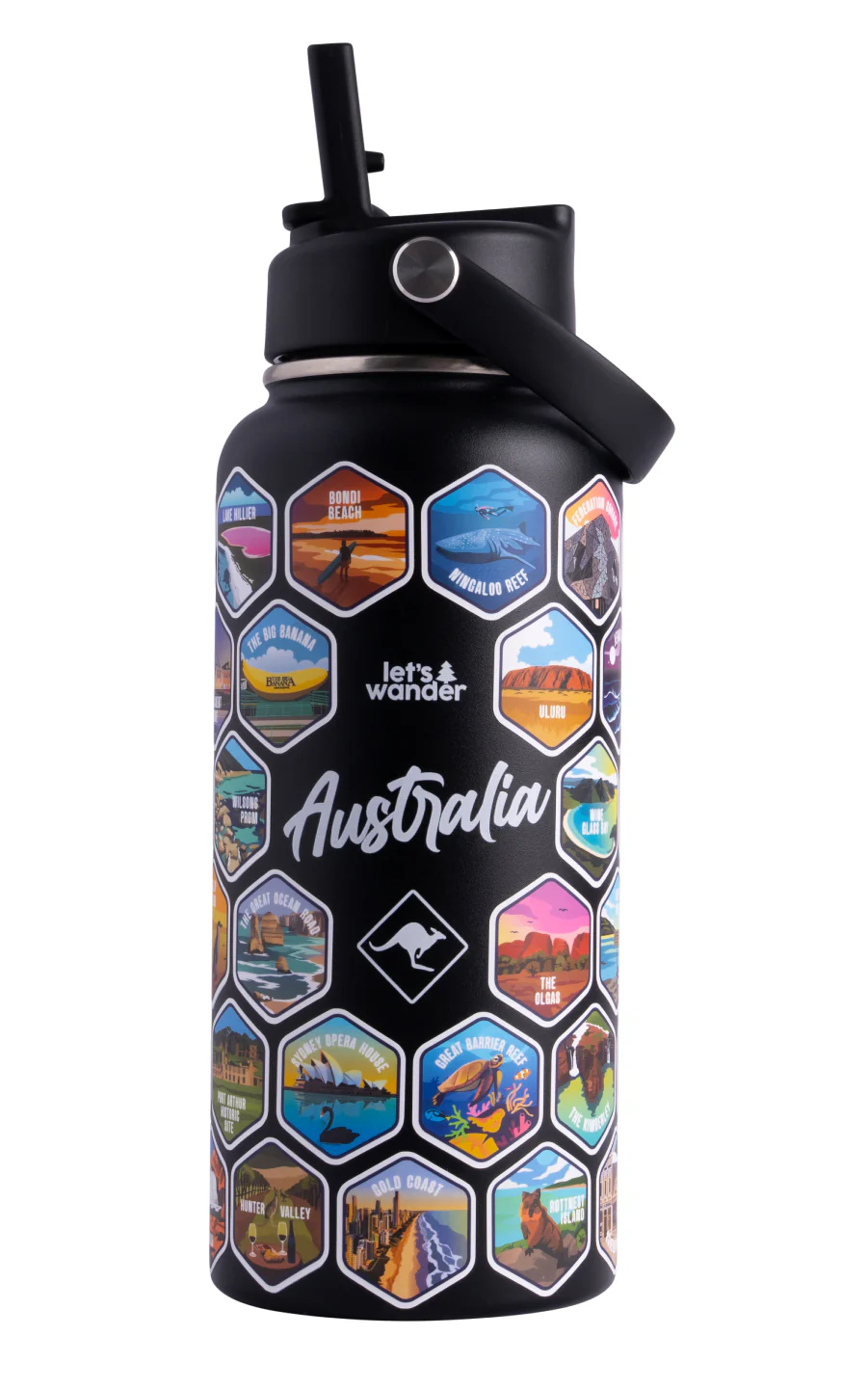 Australia Water Bottle + Sticker Set - Image 7