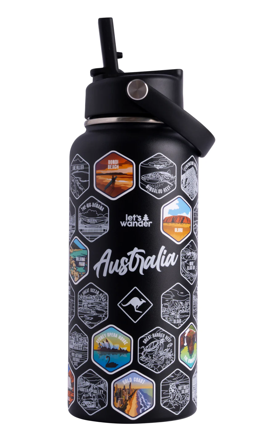 Australia Water Bottle + Sticker Set - Image 9