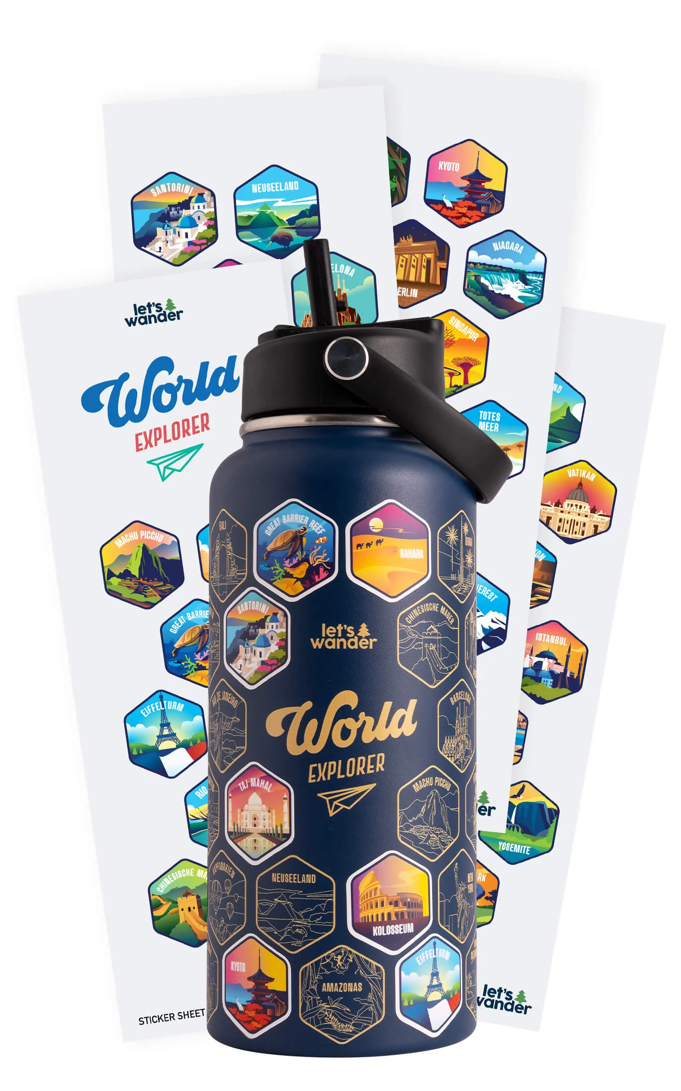 World Explorer Bottle (German) - Image 2