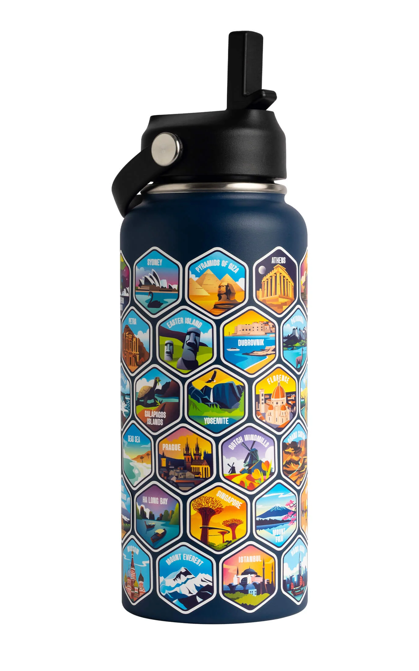 Lets Wander™ World Explorer Water Bottle + Sticker Set - Image 10