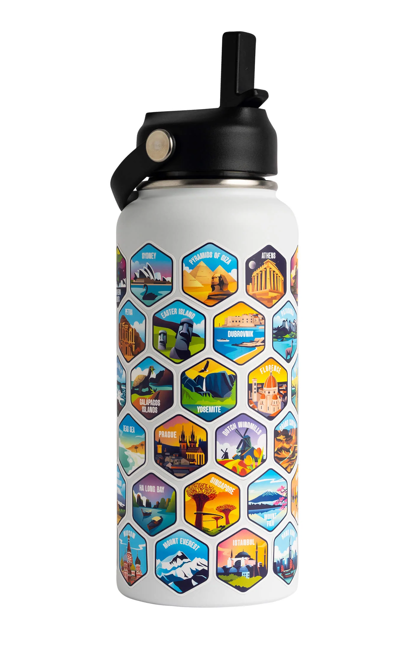 Lets Wander™ World Explorer Water Bottle + Sticker Set - Image 19