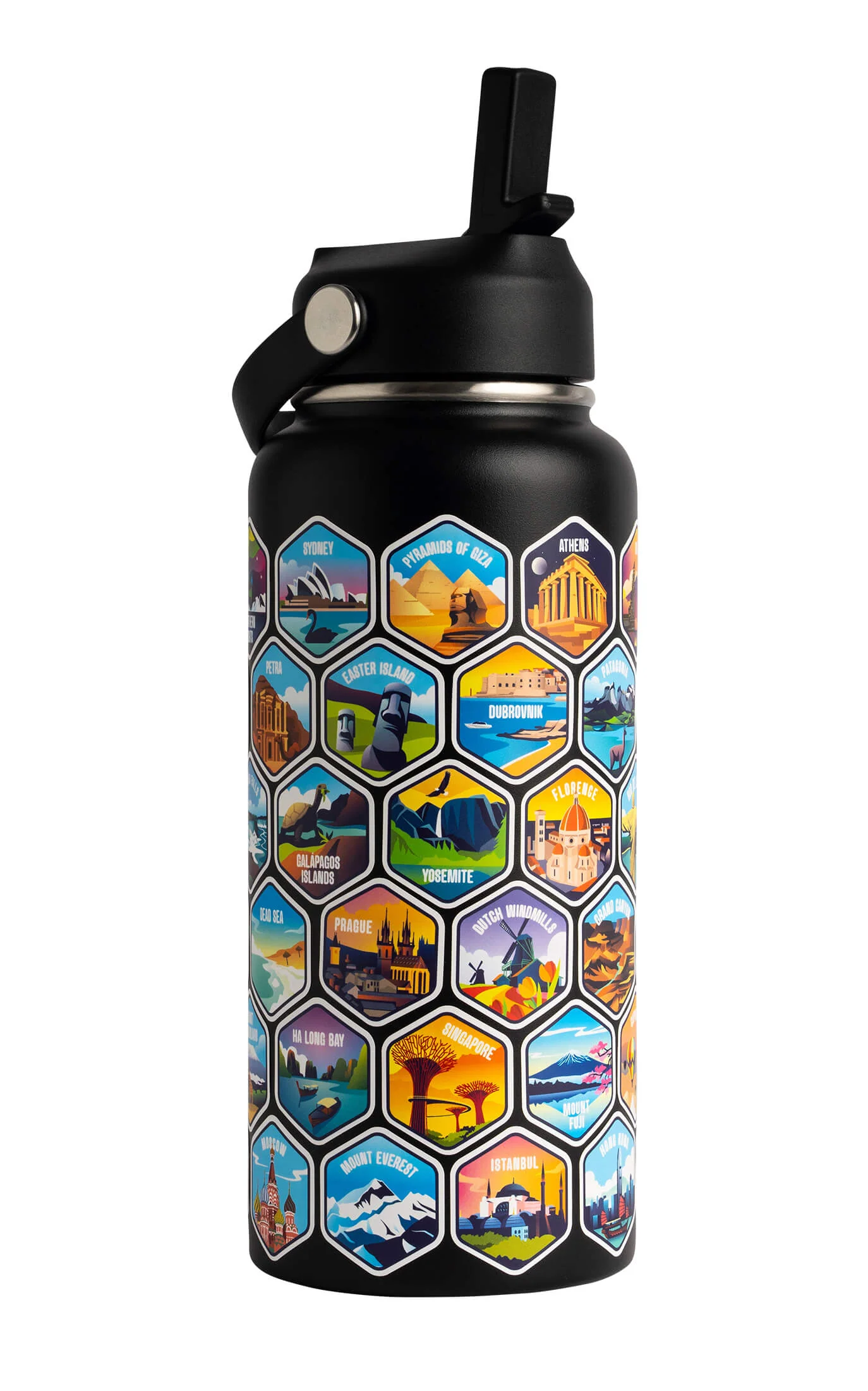 Lets Wander™ World Explorer Water Bottle + Sticker Set - Image 28