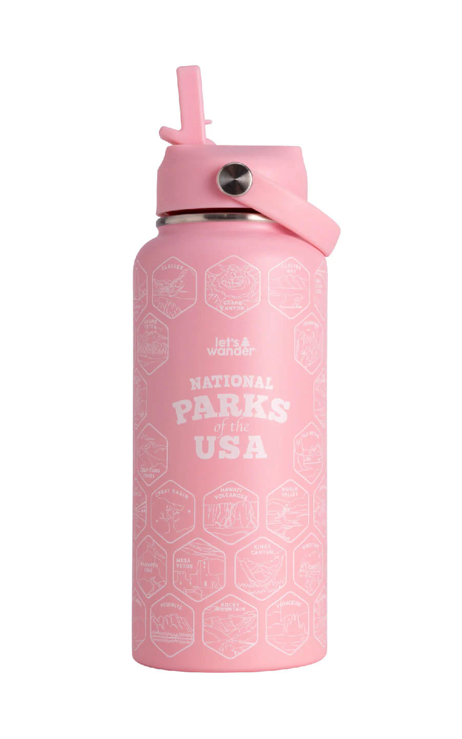 Lets Wander™ National Parks Water Bottle + Stickers - Image 35