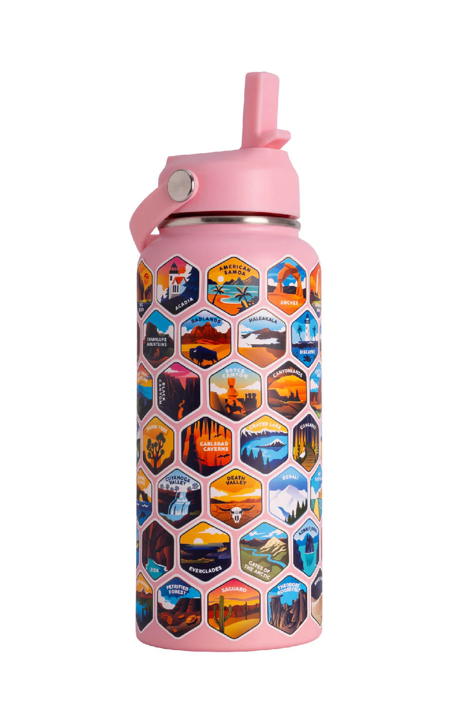 Lets Wander™ National Parks Water Bottle + Stickers - Image 37