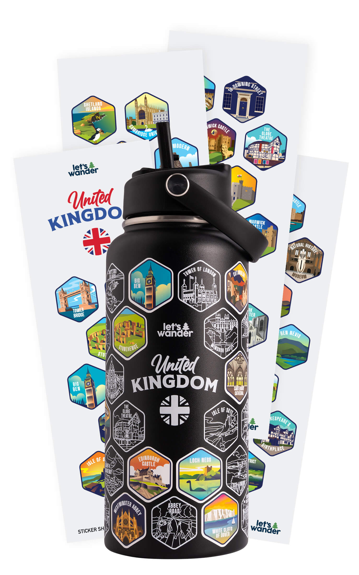 United Kingdom Bottle + Stickers - Image 30
