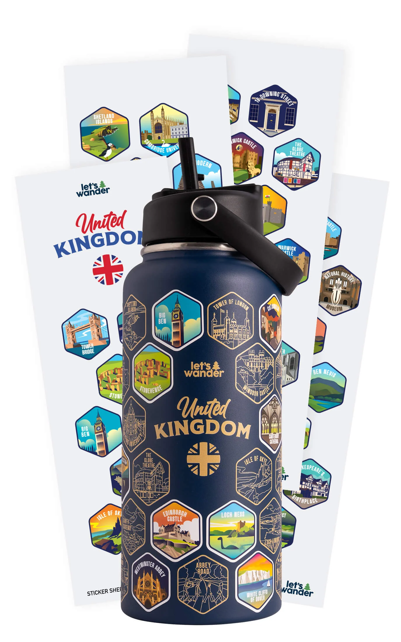 United Kingdom Bottle + Stickers - Image 32