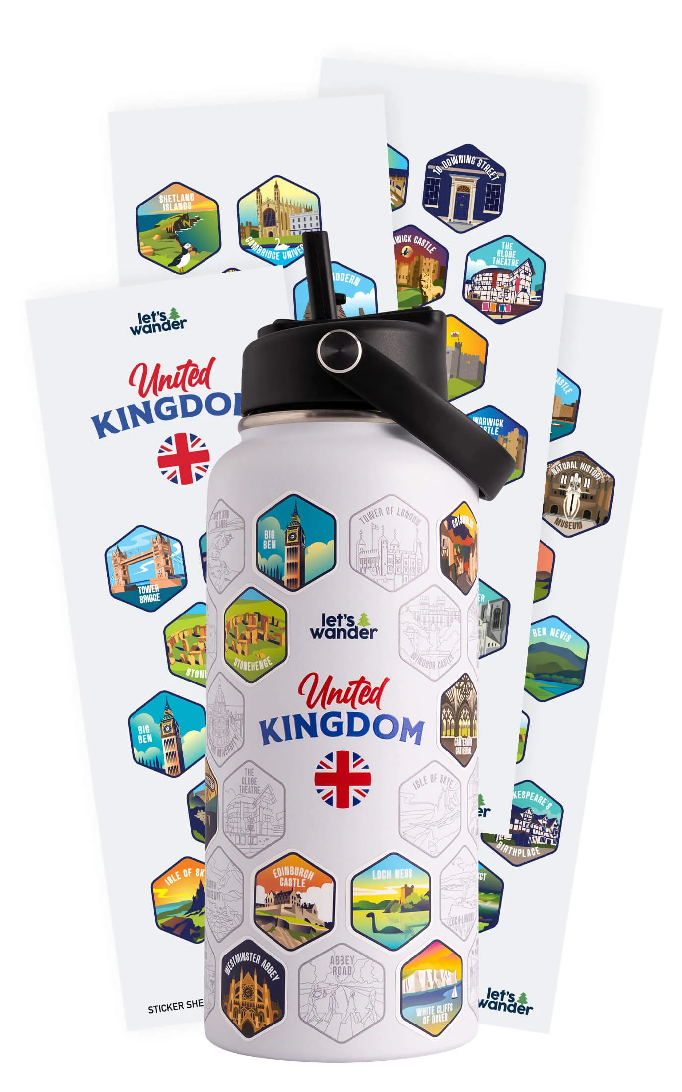 United Kingdom Bottle + Stickers - Image 33