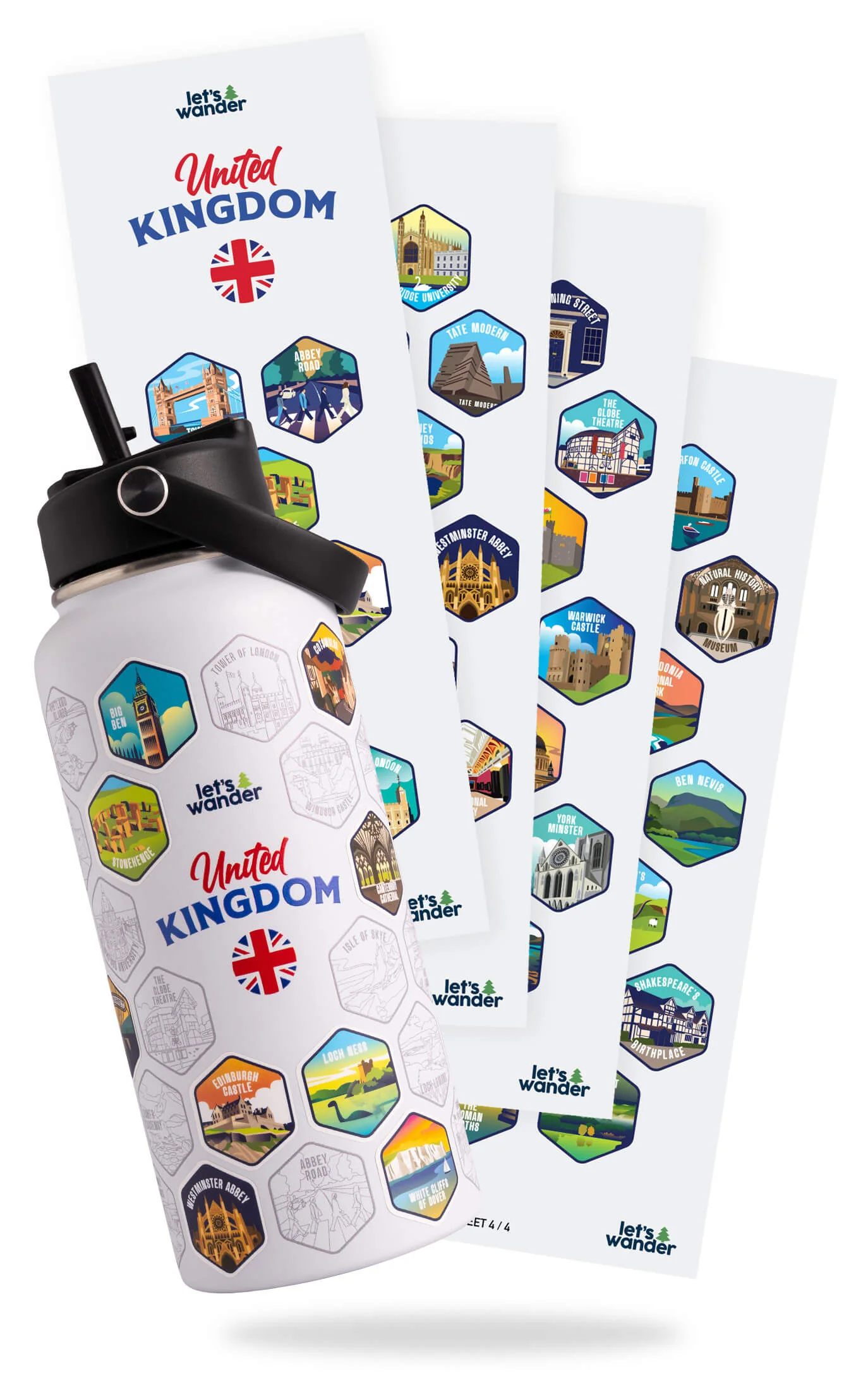 United Kingdom Bottle + Stickers - Image 34